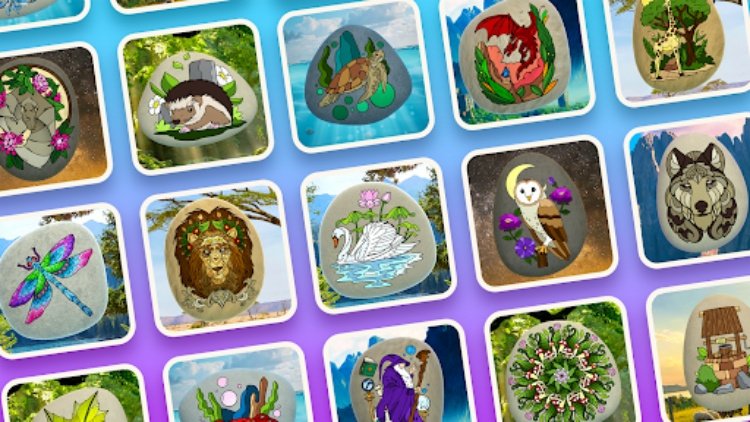 Rock Art  3D Color by Number