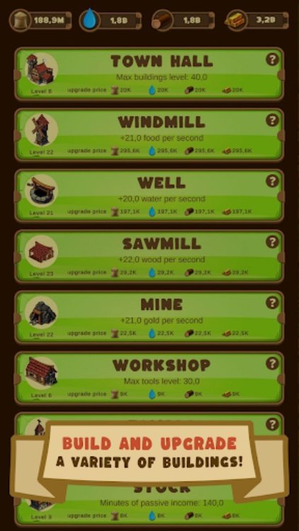 Auto village clicker idle game