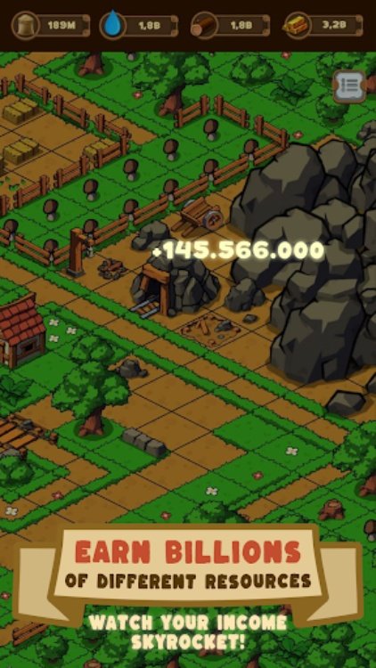 Auto village clicker idle game