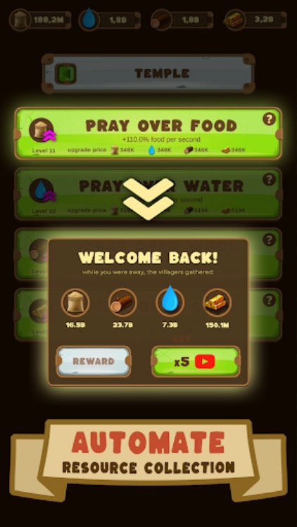 Auto village clicker idle game
