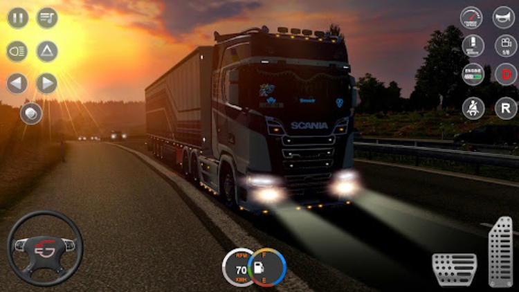 City Euro Truck Simulator 3d