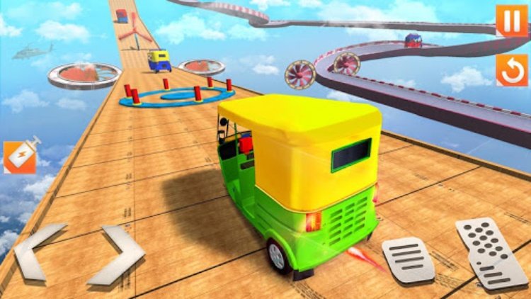 Rickshaw Stunt Driving Games