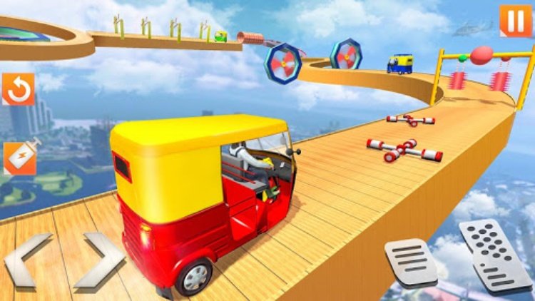 Rickshaw Stunt Driving Games