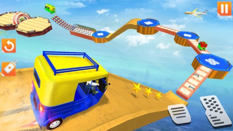 Rickshaw Stunt Driving Games