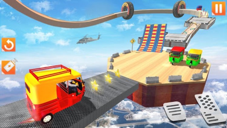 Rickshaw Stunt Driving Games