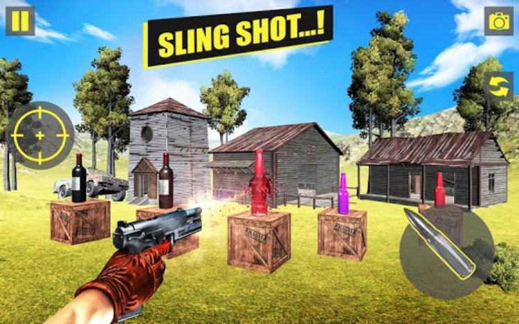 Real 3D Bottle Shooting Game