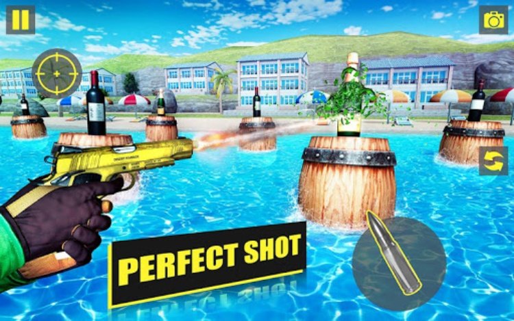 Real 3D Bottle Shooting Game