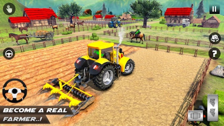 Real Farming: Tractor Game 3D