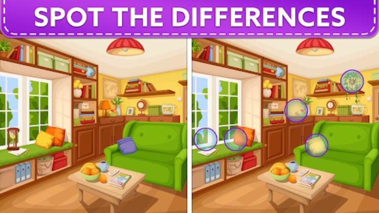 Spot 5 Differences: Find them!