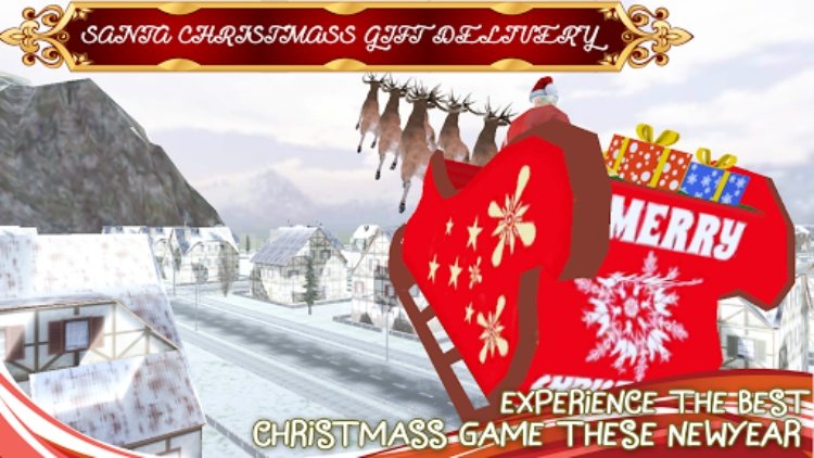 Santa Christmas Gift Delivery