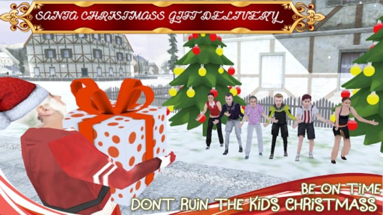 Santa Christmas Gift Delivery