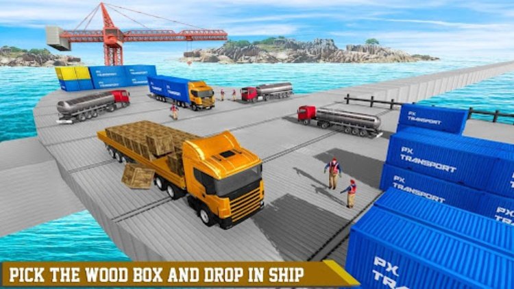 Cargo Transport Truck Driving