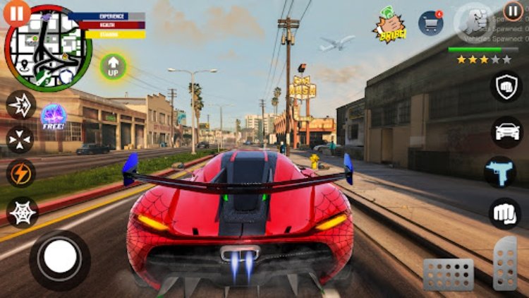 Flying Robot Hero Rescue Game