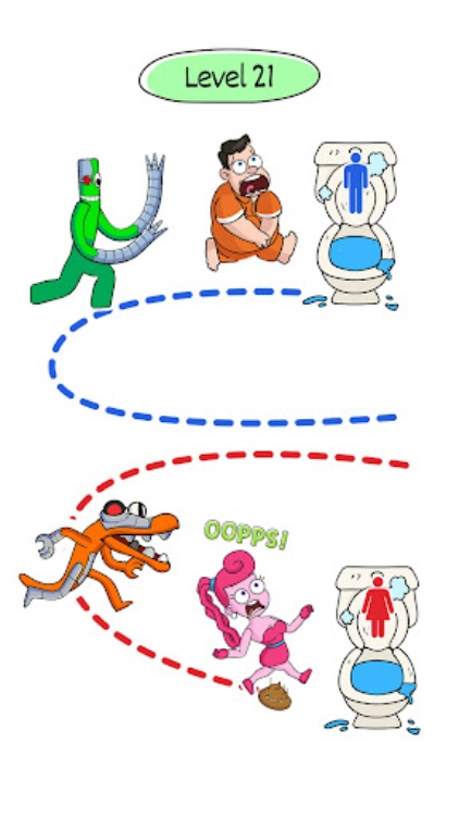 WC Rush Run: Draw to Pee