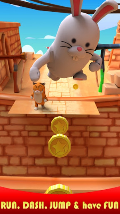 丛林奔跑动物跑步游戏