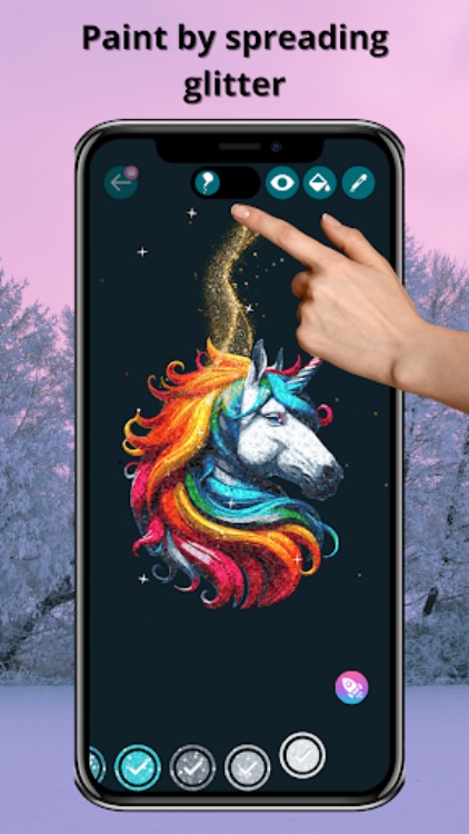 Glitty: glitter coloring books