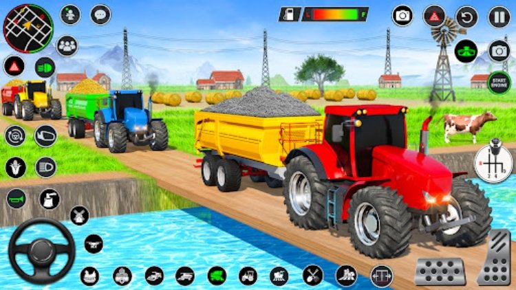 Real Tractor Driving Games