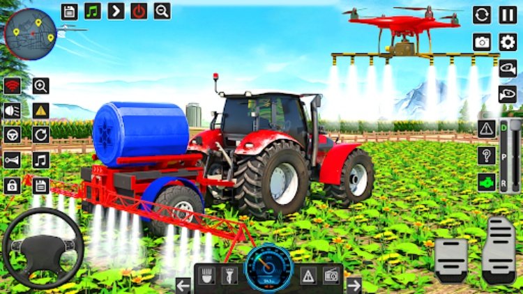 Real Tractor Driving Games