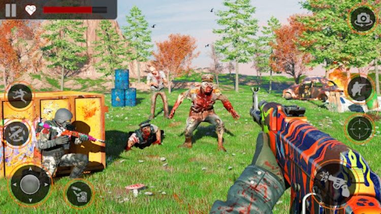 这个 3d 僵尸突击队射击游戏具有逼真的离线枪支游戏任务