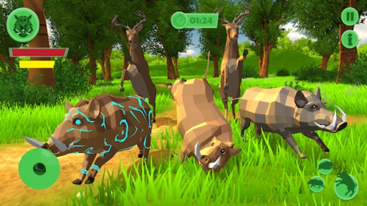 Wild Pig King Warthog Boar Sim