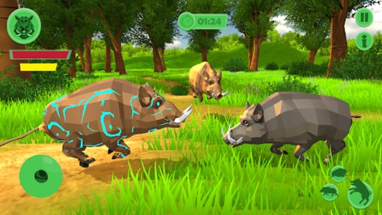 Wild Pig King Warthog Boar Sim