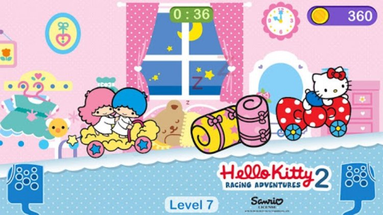 Hello Kitty games  car game