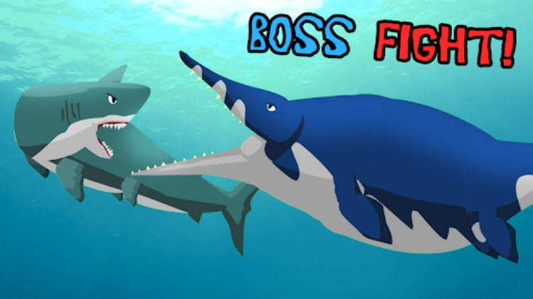Megalodon Fights Mosasaurus