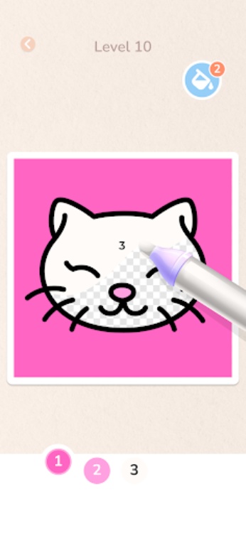 Paint Line: color by number