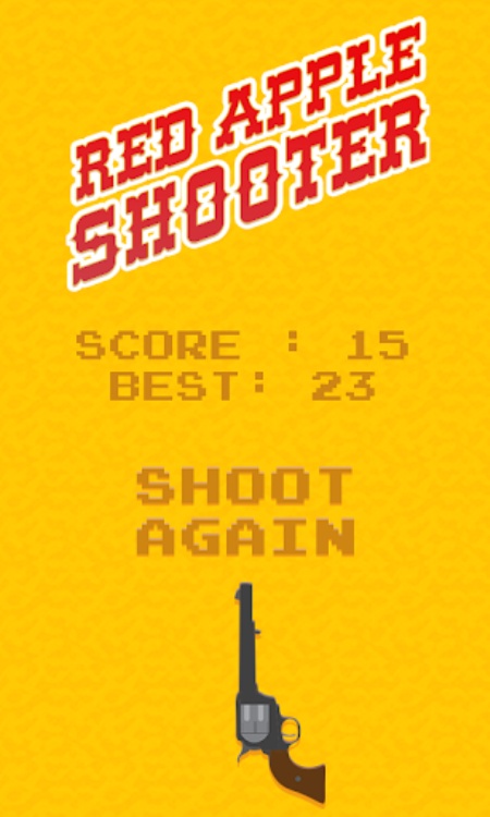 Apple Shooter Game Revolver