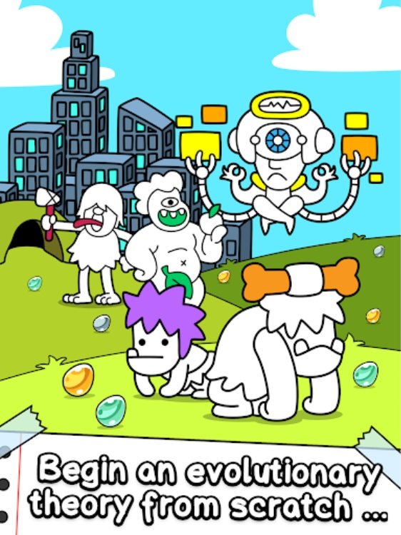 Human Evolution: Merge Game