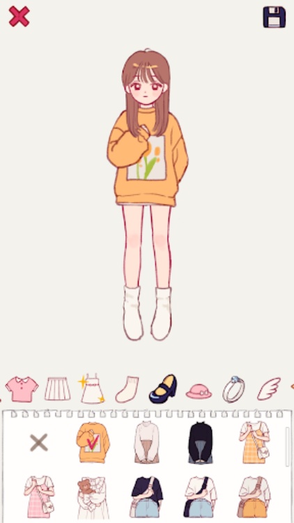 색연필 소녀 : 옷입히기 게임