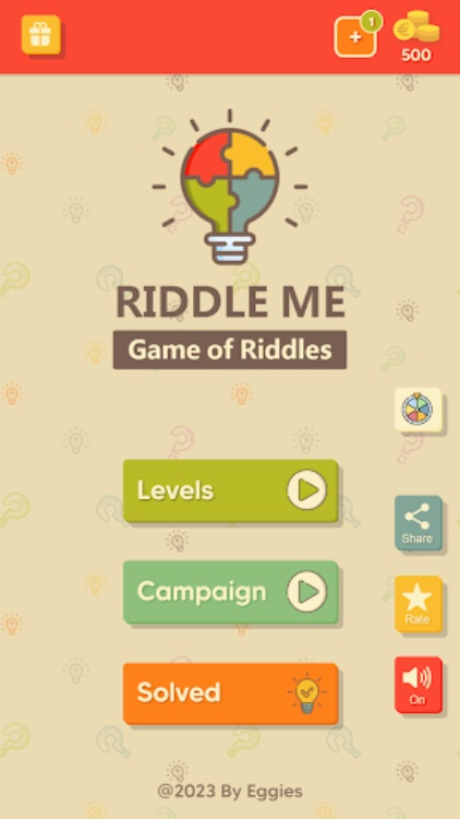 Riddle Me  A Game of Riddles