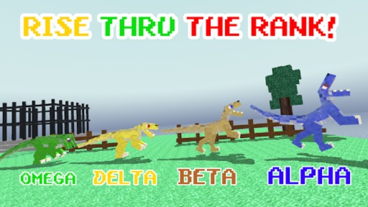 Blocky Dino Park Raptor Attack