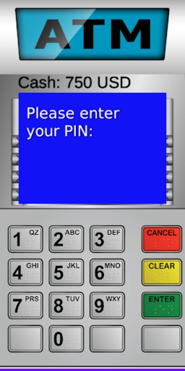 ATM Cash Machine Simulator