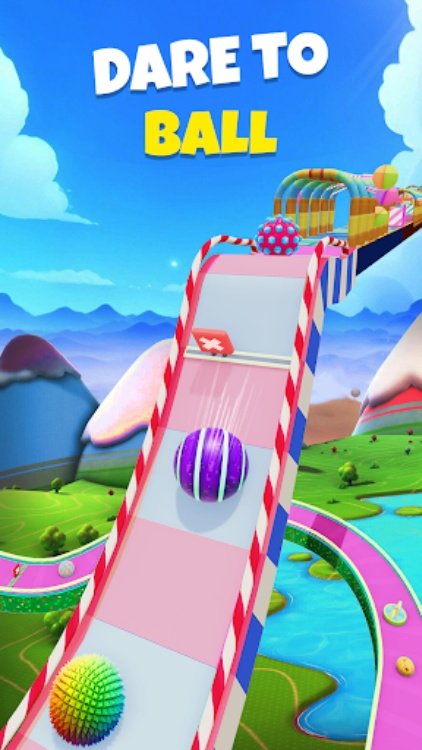 Candy Ball Run  Rolling Games