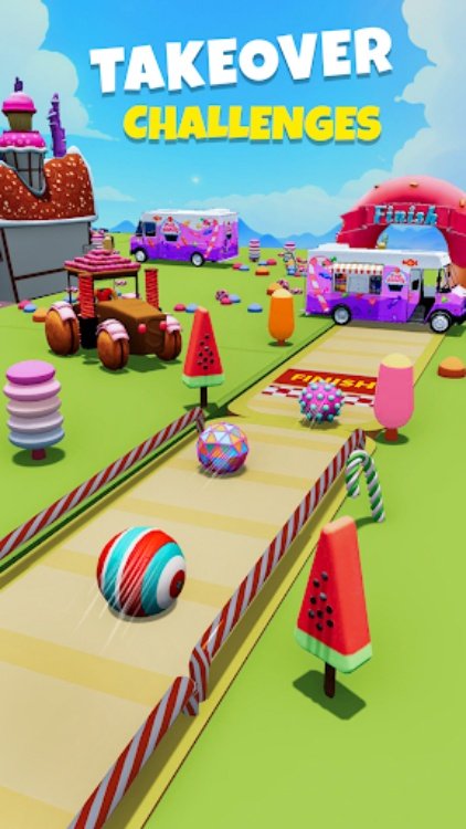 Candy Ball Run  Rolling Games