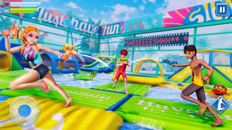 水 射击 战斗 竞技场 3d