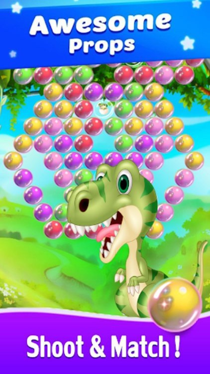 Dino Bubble Shooter Primitive
