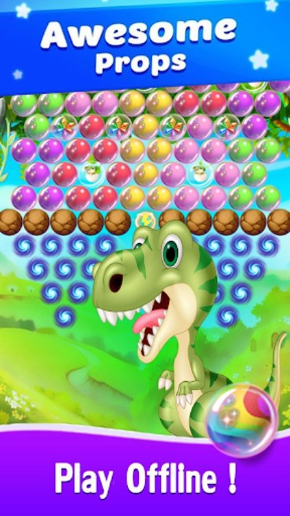 Dino Bubble Shooter Primitive