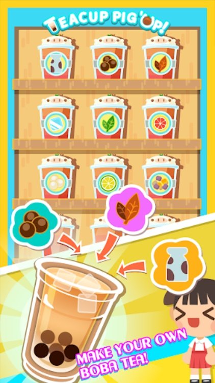 TeaCup Pig'Up: Bubble Tea Game