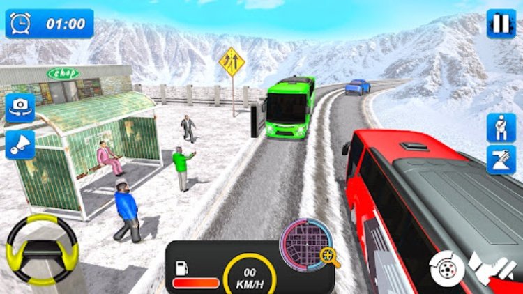 Snow Bus Simulator Games