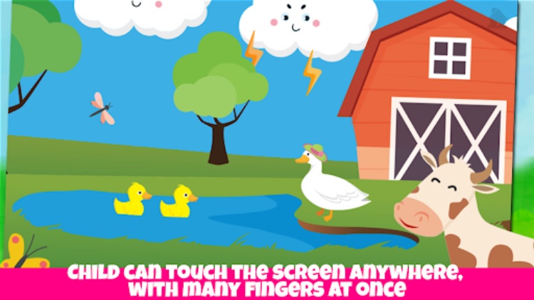 Farm animals game for babies