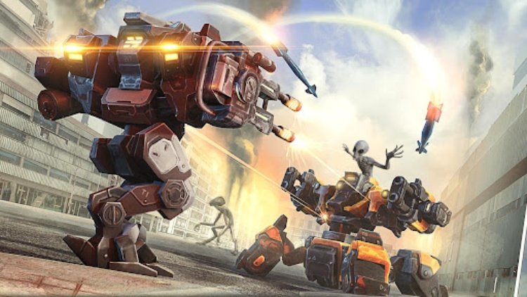 Robots Vs Aliens Death Match