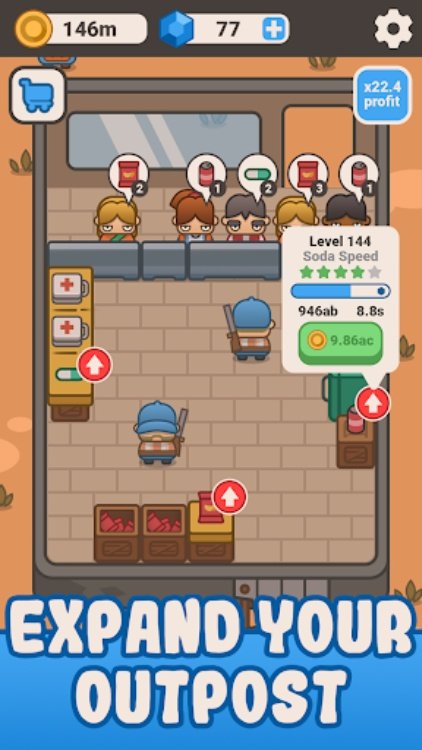 Idle Outpost: 商业管理模拟游戏