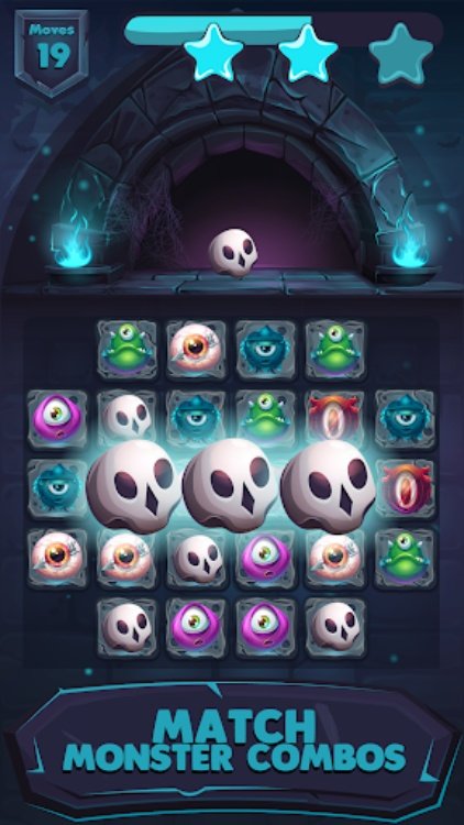 Crazy Monster  Match 3 Games