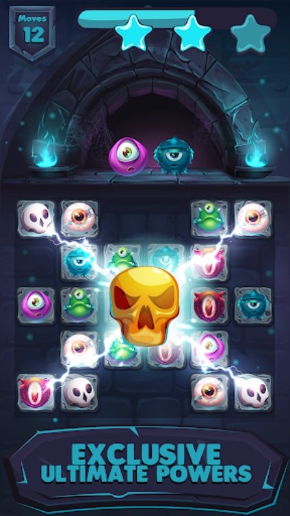 Crazy Monster  Match 3 Games