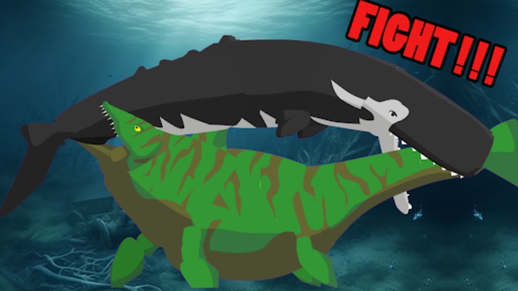 Megalodon Fights Sea Monsters