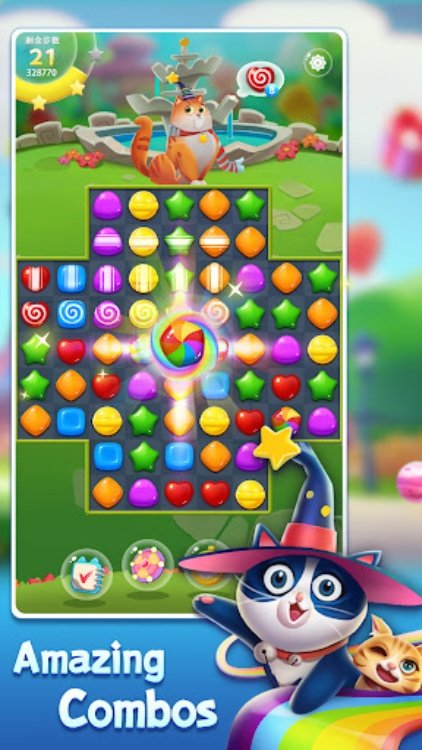 Candy Cat  Pet match 3 games