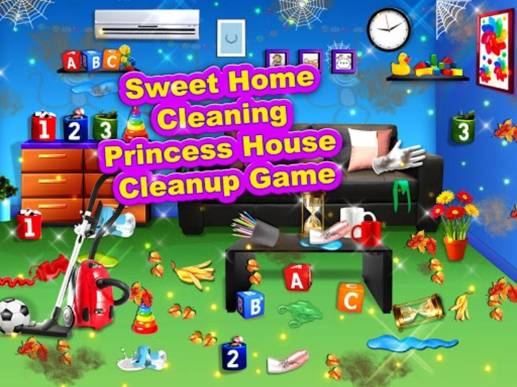 Princess House Cleanup Game