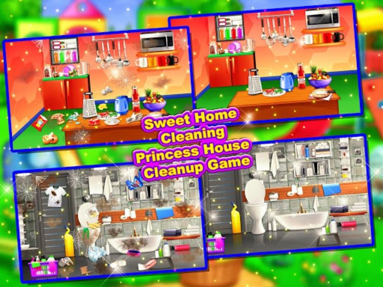 Princess House Cleanup Game